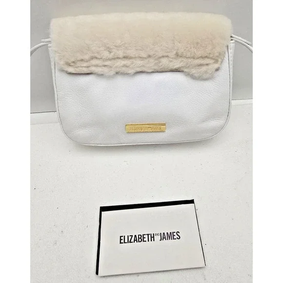 ELIZABETH AND JAMES Cynnie Nano Crossbody Leather Sheepskin Purse Bag - Picture 3 of 9